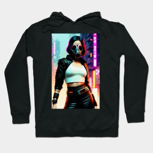 Abstract Cyberpunk Girl Hoodie